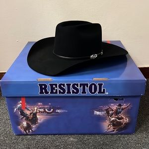 Black Felt Silver Star Resistol Hat